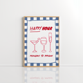 Happy Hour Wall Art – Bar Cart Print