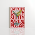Extra Dirty Martini Wall Art – Cocktail Poster