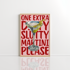 Extra Dirty Martini Wall Art – Cocktail Poster