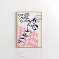 Coffee Lover Club Wall Art – Retro Breakfast Print