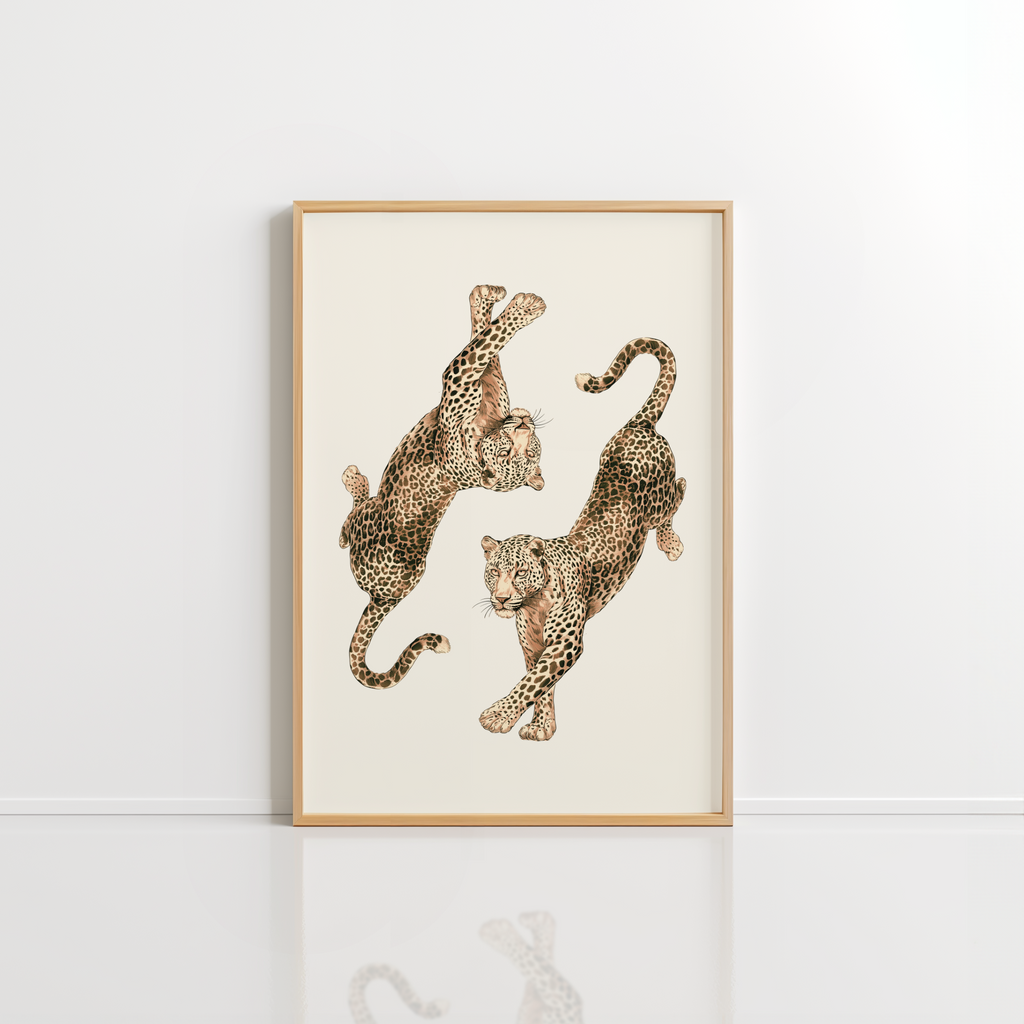 Leopard Wall Art – Double Leopard Print