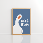 Nice Bum Bathroom Printable – Funny Decor