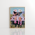 Western Cowgirl Wall Art – Pink Boots