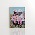 Western Cowgirl Wall Art – Pink Boots