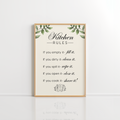 Kitchen Rules Wall Art – Funny Quote Print