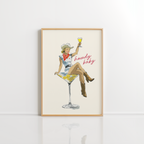 Howdy Baby Western Print – Retro Cowgirl