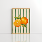 Orange Wall Art – Fruit Kitchen Print