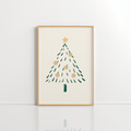 Minimal Christmas Tree Wall Art – Neutral Holiday