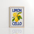 Limoncello Wall Art – Italian Kitchen Print