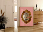 Trendy Better Late Than Ugly Wall Art Print, Pink Retro Trendy Aesthetic Poster, Preppy Wall Art, Vintage Print, Girly Wall Art, Dorm Decor