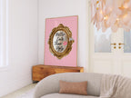 Trendy Better Late Than Ugly Wall Art Print, Pink Retro Trendy Aesthetic Poster, Preppy Wall Art, Vintage Print, Girly Wall Art, Dorm Decor