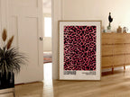 Pink Leopard Print Poster, Modern Fashion Wall Art, Glam Animal Pattern Typography Print, Contemporary Chic Decor Digital Download