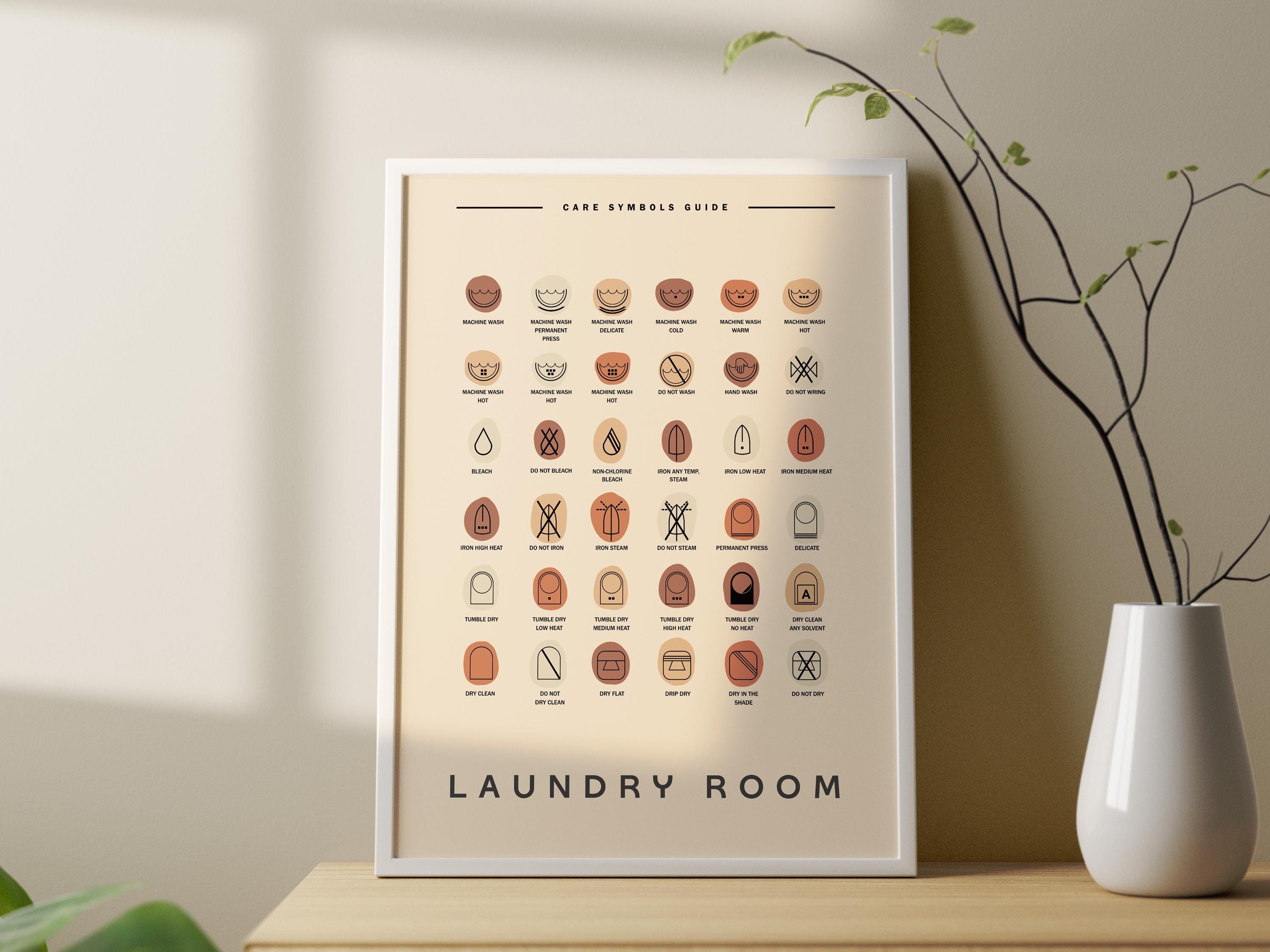 Laundry Print, Laundry Stain Removal, Laundry Room Sign, Laundry Printable Art, Laundry Care Guide, Laundry Wall Art, Print Digital Download