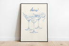 Blue Bar Cart Wall Art Set Of 3 Trendy Bar Cart Decor Tequila Print Give It Your Best Shot Tell me when Print Modern Bar Cart Print DIGITAL