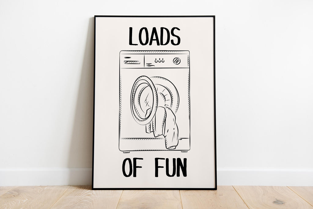 Funny Laundry Room Wall Art Set of 3, Wash Dry Fold Quote Print, Black and White Laundry Decor, Cute Laundromat Poster DIGITAL DOWNLOAD