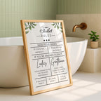 Funny Toilet Rules Sign, Bathroom Wall Art Printable, Wash Your Hands Quote, Guest Bathroom Decor, Toilet Humor Poster DIGITAL DOWNLOAD