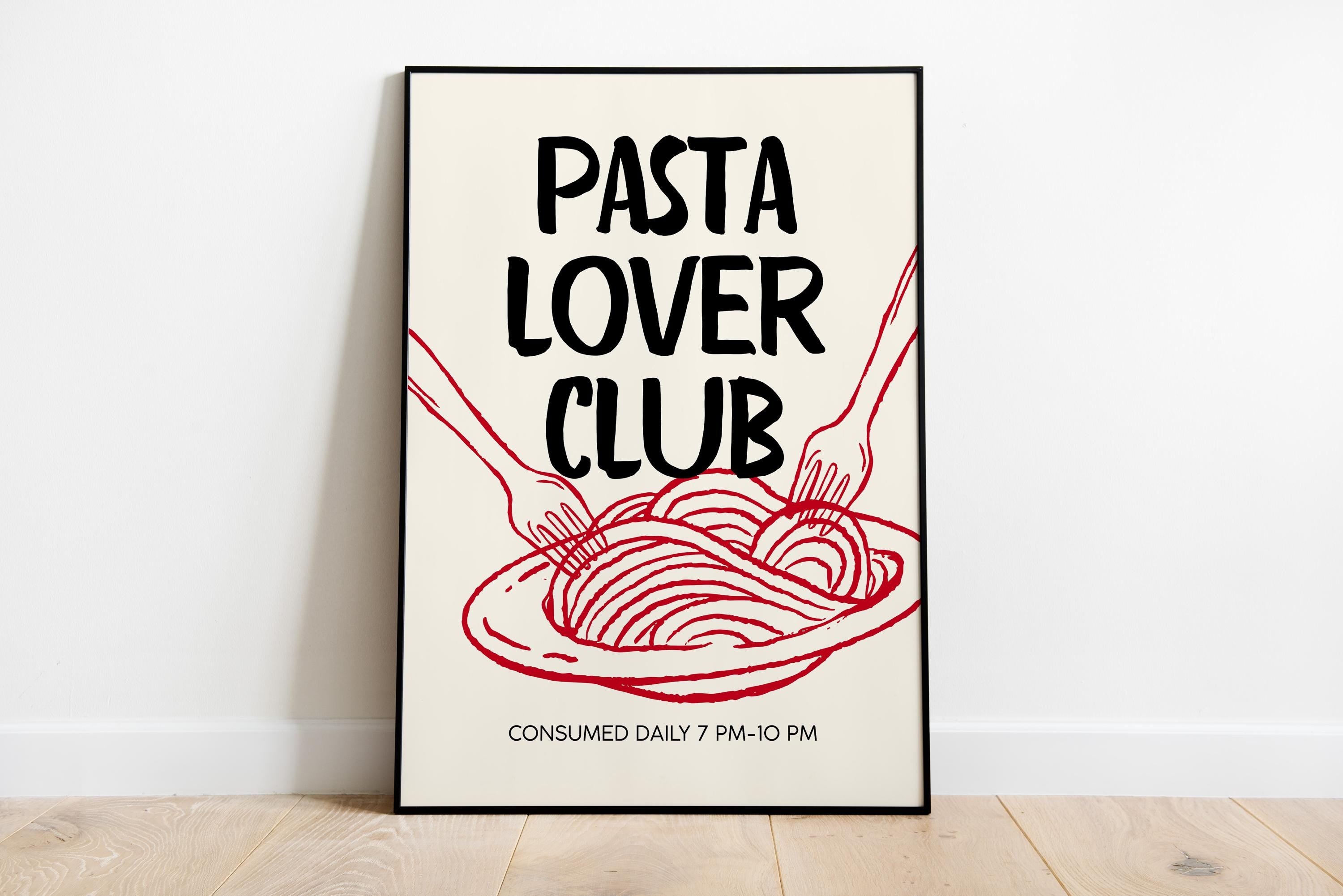 Trendy Cin Cin Cheers Print Set of 3, Retro Happy Hour Poster, Pasta Lovers Food Print, Black Bar Cart Art Print, Maximalist Kitchen Print