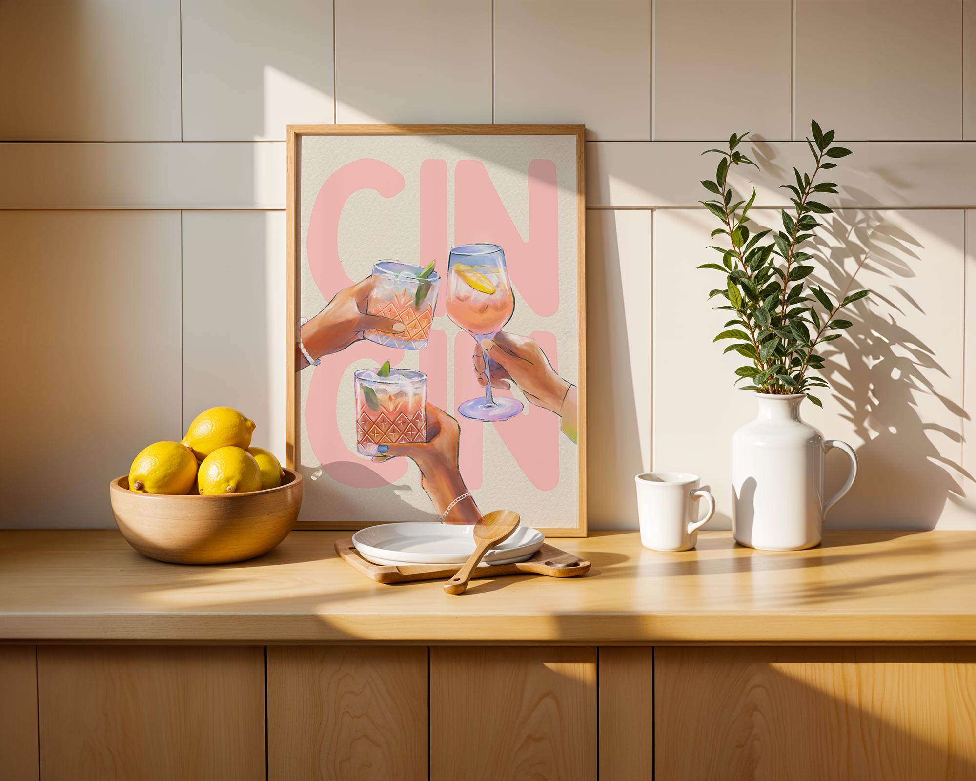 Trendy Cin Cin Print Cheers Print Retro Wine Poster Vintage Bar Cart Art Cocktail Print Italian Wall Art Maximalist Kitchen Print DIGITAL