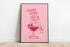 Cowgirl Print Set of 6, Retro Disco Cowgirl Western Gallery Wall Print, Pink Red Trendy Western Digital Prints, Dorm Room College, DIGITAL