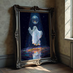 Ghost Dancing at disco Print, Halloween Disco Ball Poster, Ghost Print, Halloween Digital Print, Autumn Wall Art Funny Halloween Party Decor