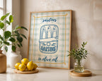 Trendy Sardines Art Print, Fish Art Print, Sardines Fish Print, Rustic Kitchen Wall Art, Kitchen Wall Art, Trendy Wall Art, Seafood Wall Art