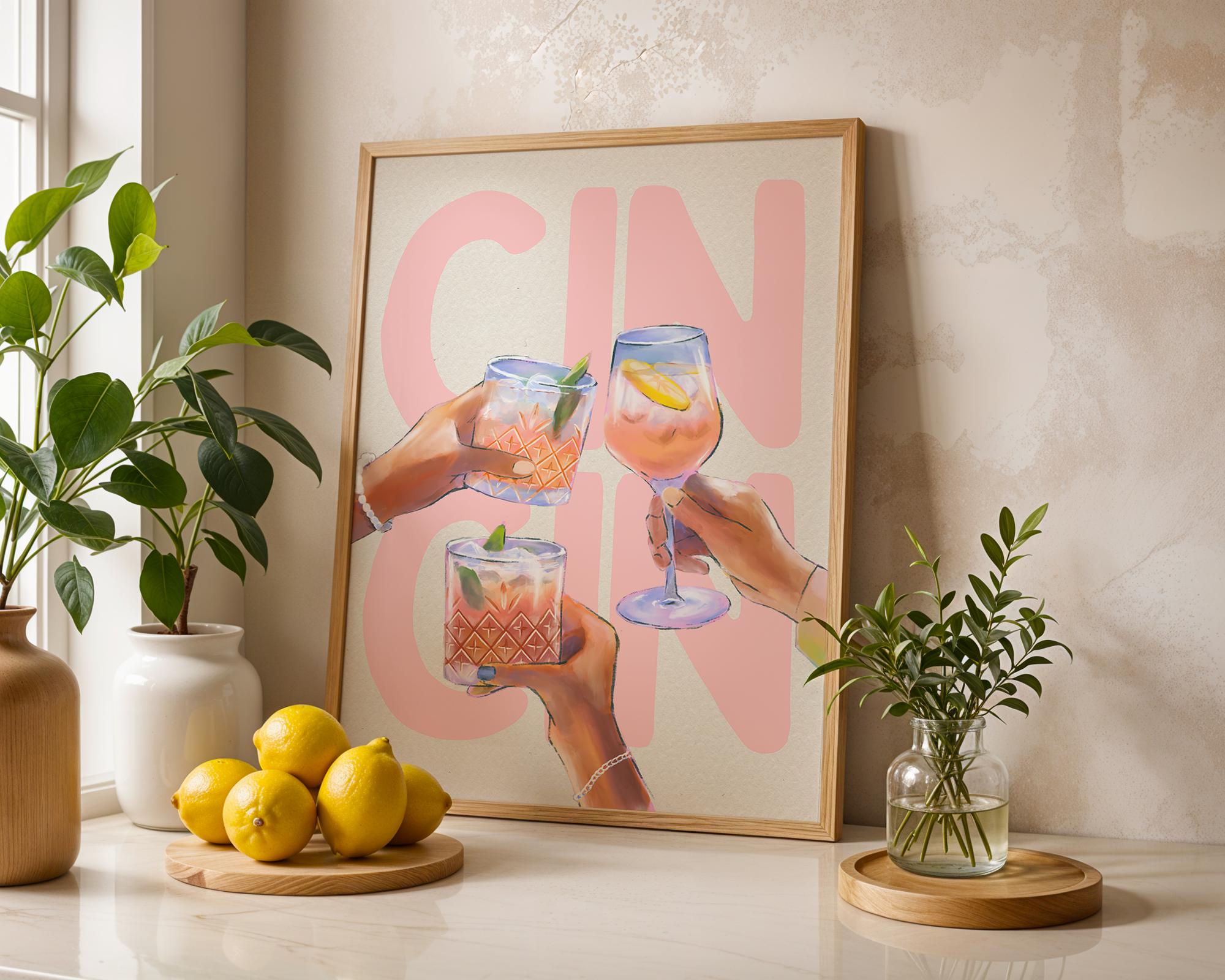 Trendy Cin Cin Print Cheers Print Retro Wine Poster Vintage Bar Cart Art Cocktail Print Italian Wall Art Maximalist Kitchen Print DIGITAL