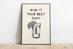 Black Bar Cart Wall Art Set Of 3 Trendy Bar Cart Decor Tequila Print Give It Your Best Shot Tell me when Print Modern Bar Cart Print DIGITAL