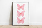 Trendy Pink Bows Wall Art Set of 6, Preppy poster College Apartment Decor, Watercolor Bows Print, Coquette Room Decor Girly Wall Art DIGITAL