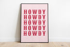 Cowgirl Print Set of 6, Retro Disco Cowgirl Western Gallery Wall Print, Pink Red Trendy Western Digital Prints, Dorm Room College, DIGITAL