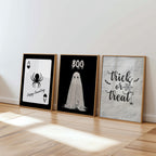Halloween Wall Art Set of 18, Spooky Printable Decor, Haunted House Poster Bundle, Ghost Pumpkin Witch Prints, Fall Home Decoration DIGITAL