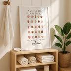 Funny Bathroom Wall Art, All Bums Welcome Poster, Cheeky Butt Collage Print, Body Positive Bathroom Sign, Quirky Home Decor DIGITAL