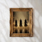 Witches Decor Halloween Wall Art Printable Vintage Witch Halloween Rustic Halloween Decor Vintage Halloween Painting Vintage Witch Wall Art