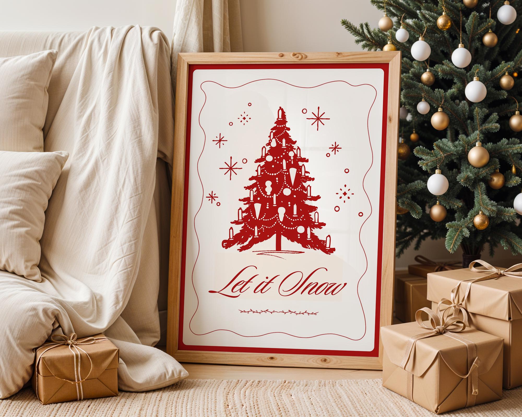 Christmas Wall Art Mega Bundle 25+ Prints, Holiday Poster Set, Retro Xmas Printable Decor, Festive Digital Download, Christmas Gift Bundle