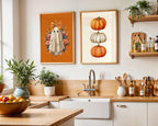 Autumn Wall Art Bundle Set of 12, Fall Prints, Pumpkin Spice Latte Decor, Cozy Ghost Halloween Posters, Autumn Market DIGITAL DOWNLOAD