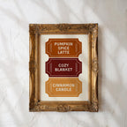 Autumn Ticket Print, Cute Autumn Wall Art, Fall Aesthetic Decor, Ticket Stub Print, Trendy Autumn Poster, Cozy Fall Decor, DIGITAL DOWNLOAD