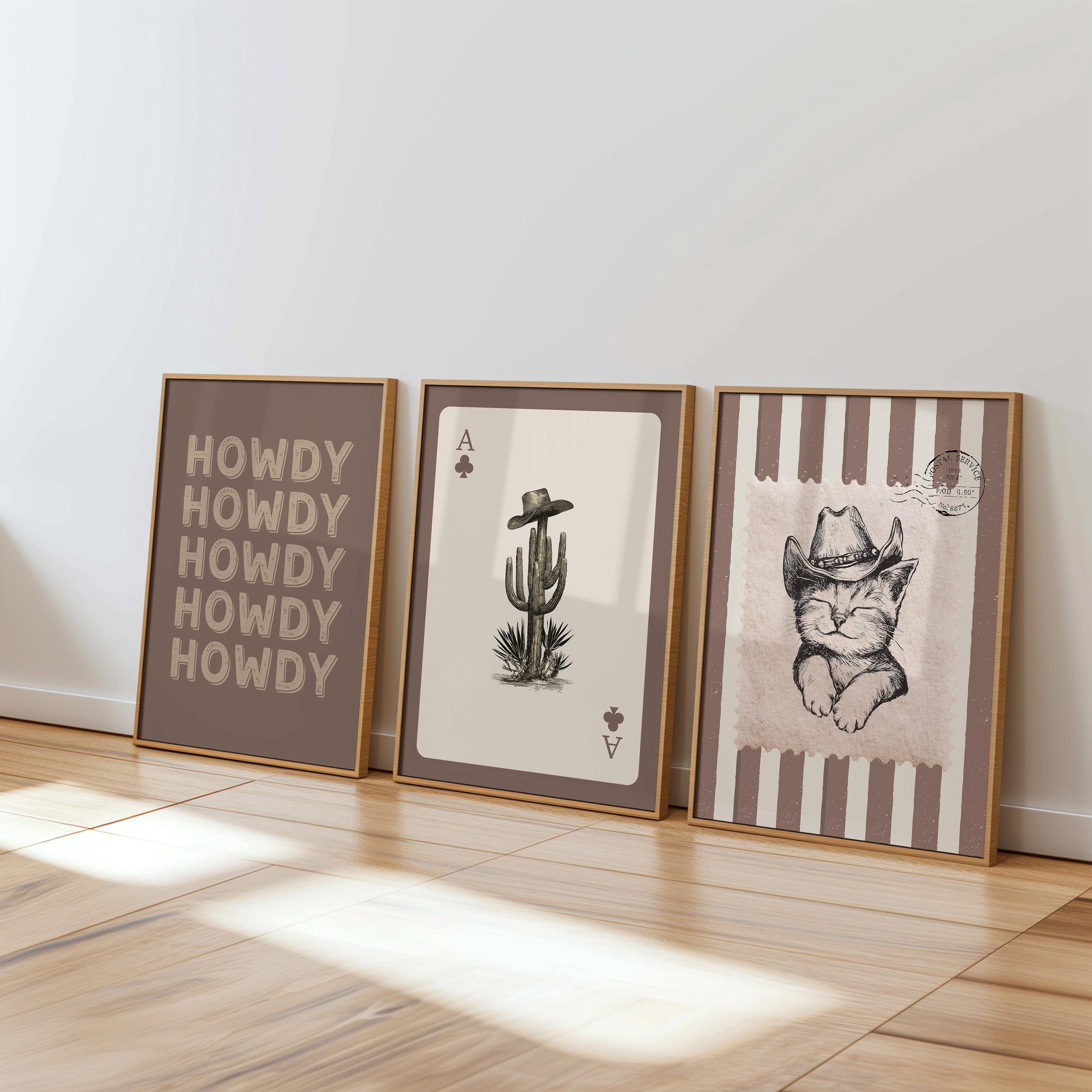 Western Wall Art Set of 12 Prints, Cowboy Cowgirl Rodeo Posters, Rustic Farmhouse Decor, Vintage Western Boho Country Gift, DIGITAL DOWNLOAD