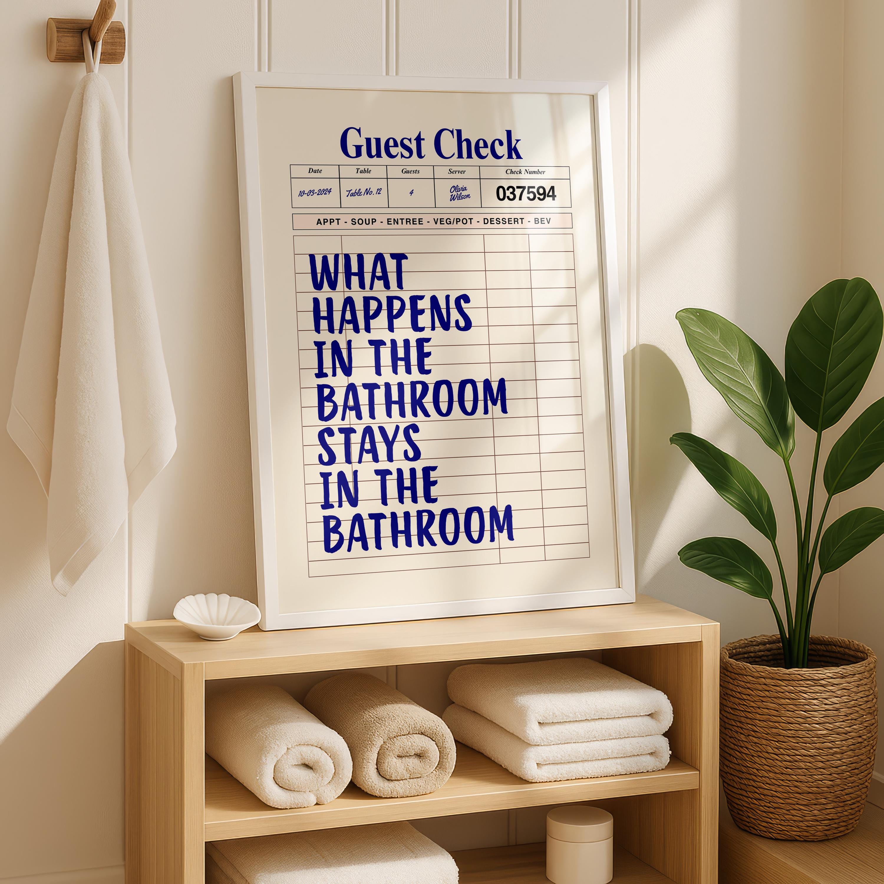 Funny Blue Bathroom Set of 3 Prints Ticket Bathroom Wall Art Trendy Bathroom Prints Sweet Cheeks Poster Bathroom Wall Art Nice Bum DIGITAL