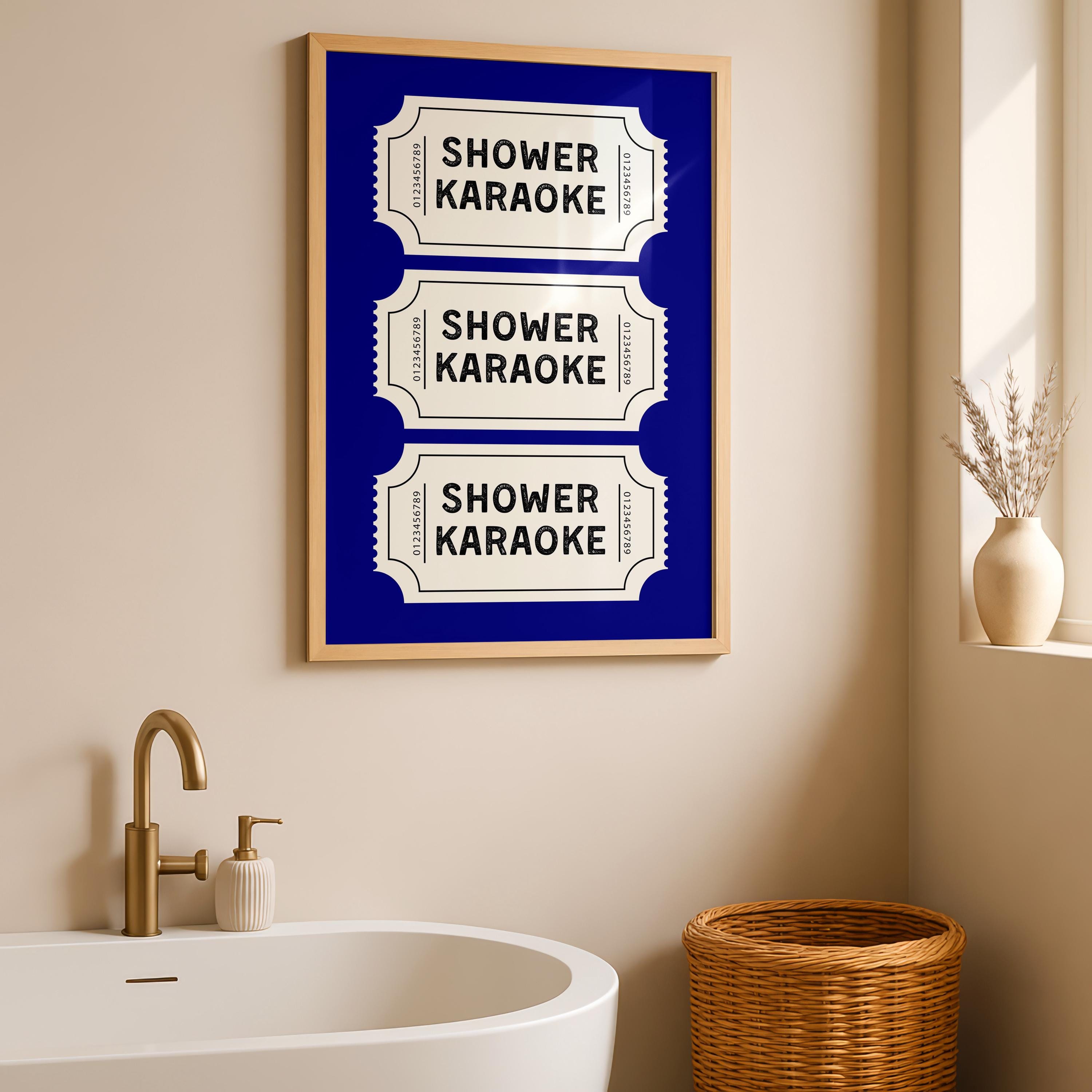 Funny Blue Bathroom Set of 3 Prints Ticket Bathroom Wall Art Trendy Bathroom Prints Sweet Cheeks Poster Bathroom Wall Art Nice Bum DIGITAL