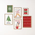 Christmas Wall Art Set of 12, Vintage Holiday Prints, Festive Xmas Decor, Retro Christmas Posters, Holiday Printable Art Bundle DIGITAL