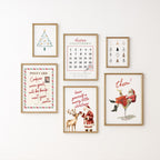 Christmas Wall Art Set of 12, Vintage Holiday Prints, Festive Xmas Decor, Retro Christmas Posters, Holiday Printable Art Bundle DIGITAL