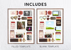 Editable Canva Template Matchbox Poster, Personalized Photo Collage Wall Art, Custom Anniversary Gift for Couples Wedding Engagement DIGITAL