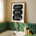 Funny Bathroom Wall Art Set of 6, Black and White Bathroom Prints, Modern Quote Posters, Minimalist Toilet Decor, DIGITAL DOWNLOAD