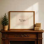 How Lucky Are We Print, Minimal Handwritten Quote Wall Art, Neutral Aesthetic Vintage Paper Poster, Simple Typography Digital Download