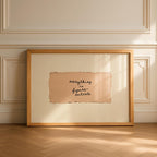Everything Is Figureoutable Print, Minimal Handwritten Quote Wall Art, Neutral Aesthetic Beige Poster, Vintage Paper Typography Digital