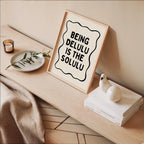 Being Delulu Is The Solulu Print, Funny Viral Quote Poster, Minimal Typography Wall Art, Printable Trendy Decor, Aesthetic Quote Print