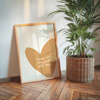 These Are the Good Old Days Print, Minimal Heart Wall Decor, Neutral Typography Poster, Cozy Modern Living Room Bedroom Home Art