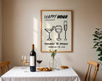 Kitchen Wall Art Set of 3, Pasta Lover Club Print, Buon Appetito Poster, Happy Hour Bar Art, Funny Dining Room Decor, Digital Download