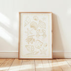 Coastal Shell Wall Art, Neutral Beach Print, Seashell Line Art Poster, Hamptons Coastal Decor, Minimal Ocean Bathroom Printable
