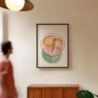 Pink Martini Pool Wall Art, Retro Summer Cocktail Illustration, Swimming Woman Art Print, Mid Century Modern Bar Decor, Trendy Print