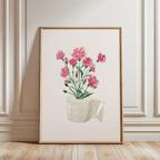 Toilet Paper Roll Plant Print, Funny Bathroom Wall Art, Watercolor Art, Botanical Print Minimalist Wall Art, Toilet Print, Digital Download